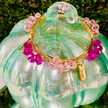 Load image into Gallery viewer, "Pink Ice" - Crystal Wire Bangle