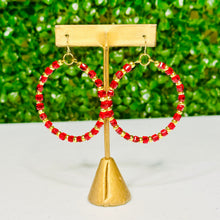 Load image into Gallery viewer, "The Krystal " Hoop earrings