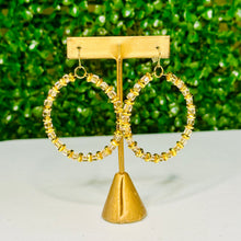 Load image into Gallery viewer, "The Krystal " Hoop earrings