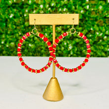 Load image into Gallery viewer, "The Krystal " Hoop earrings