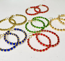 Load image into Gallery viewer, "The Krystal " Hoop earrings
