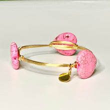 Load image into Gallery viewer, “Precious Heart" - Stoned Wire Bangle - 3 stone