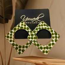 Load image into Gallery viewer, "GeoLuxe Diamond Studs" - earrings