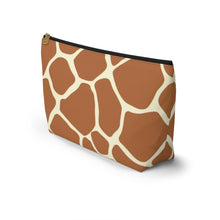 Load image into Gallery viewer, Wild Giraffe Accessory Pouch w T-bottom