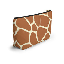 Load image into Gallery viewer, Wild Giraffe Accessory Pouch w T-bottom