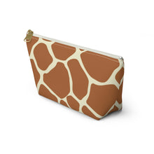 Load image into Gallery viewer, Wild Giraffe Accessory Pouch w T-bottom