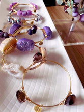 Load image into Gallery viewer, 3 stone bangle - "Coffee"