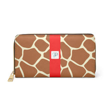 Load image into Gallery viewer, "Wild Giraffe R" Zipper Wallet