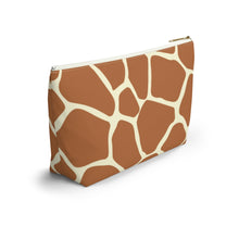 Load image into Gallery viewer, Wild Giraffe Accessory Pouch w T-bottom