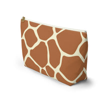 Load image into Gallery viewer, Wild Giraffe Accessory Pouch w T-bottom