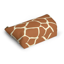 Load image into Gallery viewer, Wild Giraffe Accessory Pouch w T-bottom