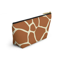 Load image into Gallery viewer, Wild Giraffe Accessory Pouch w T-bottom