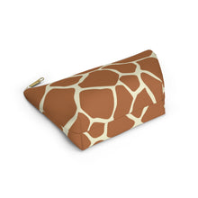 Load image into Gallery viewer, Wild Giraffe Accessory Pouch w T-bottom