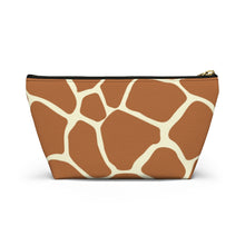 Load image into Gallery viewer, Wild Giraffe Accessory Pouch w T-bottom
