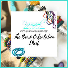 Load image into Gallery viewer, Bead Cost Calculation Sheet