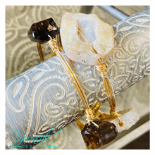 Load image into Gallery viewer, 3 stone bangle - "Coffee"