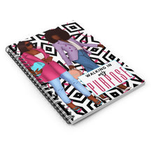 Load image into Gallery viewer, "Walking in my purpose" Spiral Notebook - Ruled Line
