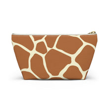 Load image into Gallery viewer, Wild Giraffe Accessory Pouch w T-bottom
