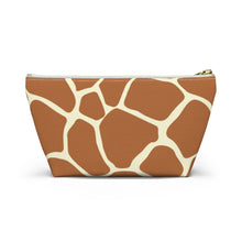 Load image into Gallery viewer, Wild Giraffe Accessory Pouch w T-bottom