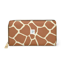 Load image into Gallery viewer, "Wild Giraffe" Zipper Wallet