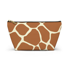 Load image into Gallery viewer, Wild Giraffe Accessory Pouch w T-bottom