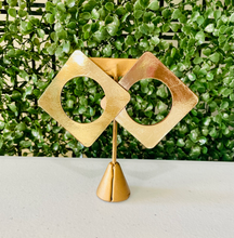 Load image into Gallery viewer, "GeoLuxe Diamond Studs" - earrings