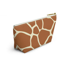Load image into Gallery viewer, Wild Giraffe Accessory Pouch w T-bottom
