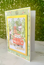 Load image into Gallery viewer, Woman w/Gifts on the Way - Handmade Greeting Card
