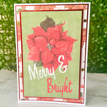 Load image into Gallery viewer, Poinsetta - Handmade Greeting Card
