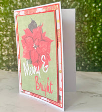 Load image into Gallery viewer, Poinsetta - Handmade Greeting Card
