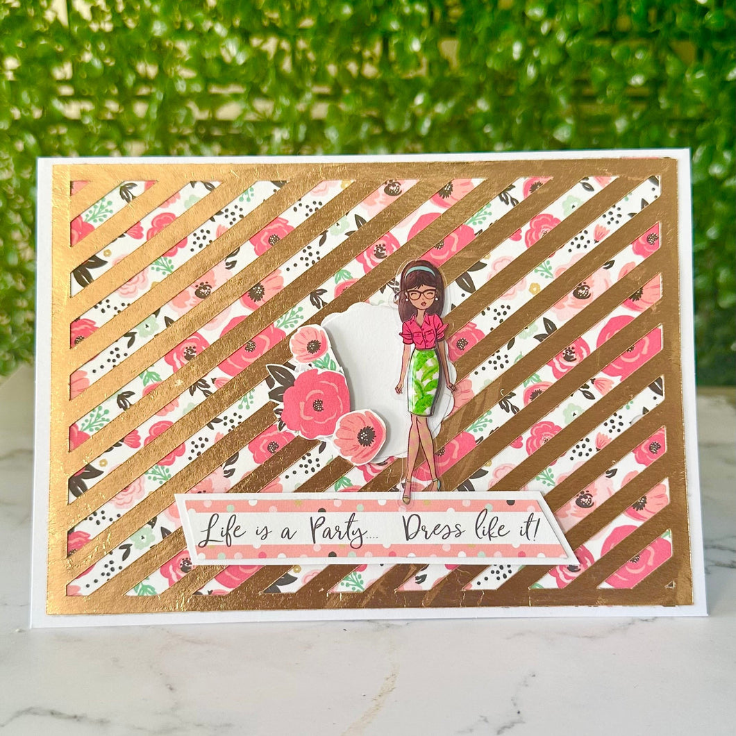 Life is a Party - Handmade Greeting Card