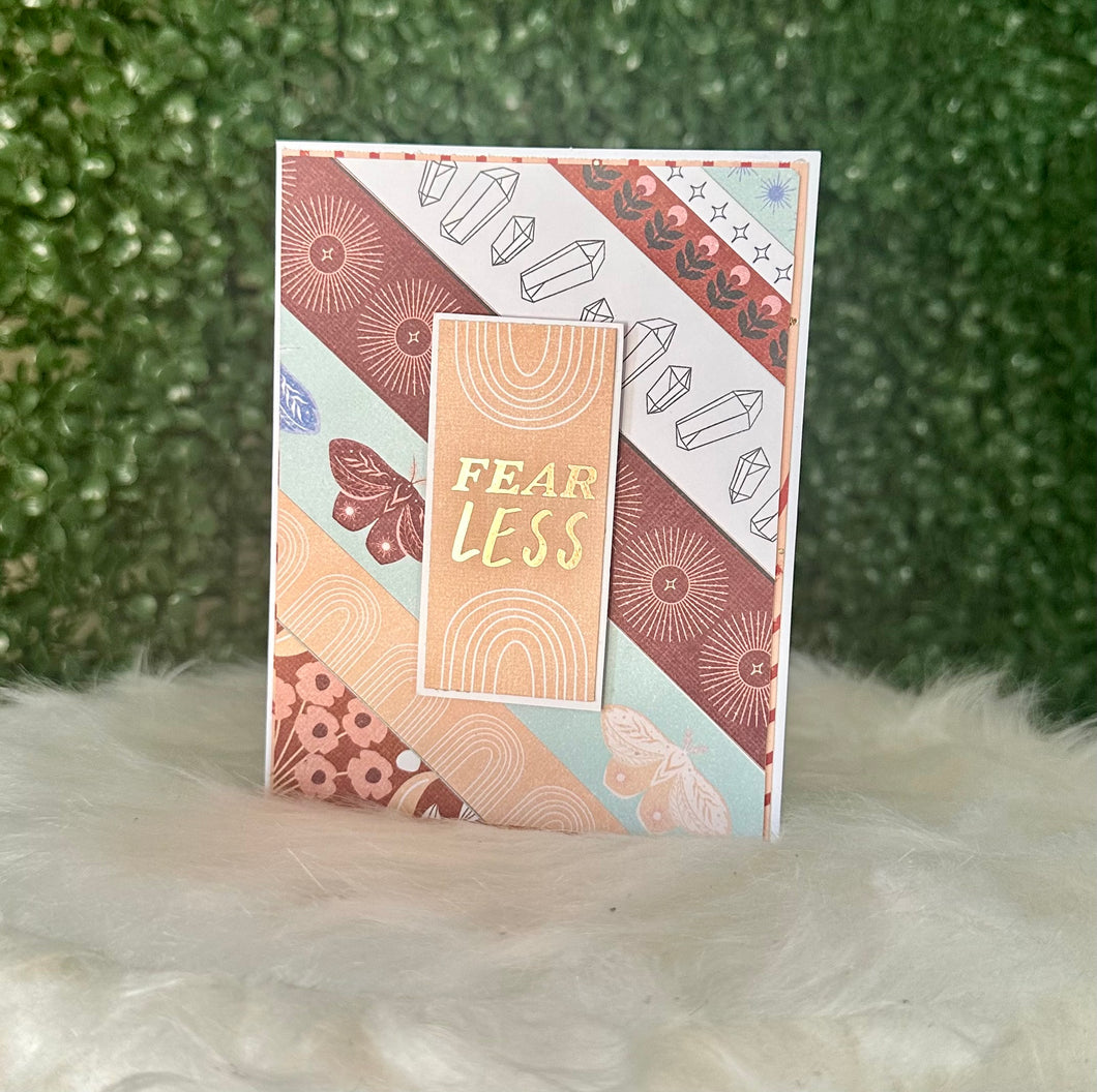 FEAR LESS - Handmade Greeting Card