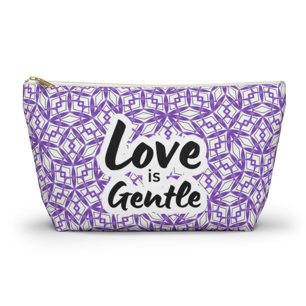 Accessory Pouch w T-bottom - SPECIAL EDITION Domestic Violence Awareness