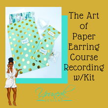 Load image into Gallery viewer, Rock Paper Scissors Vol. 3 - The Art of Paper Earrings Course RECORDING
