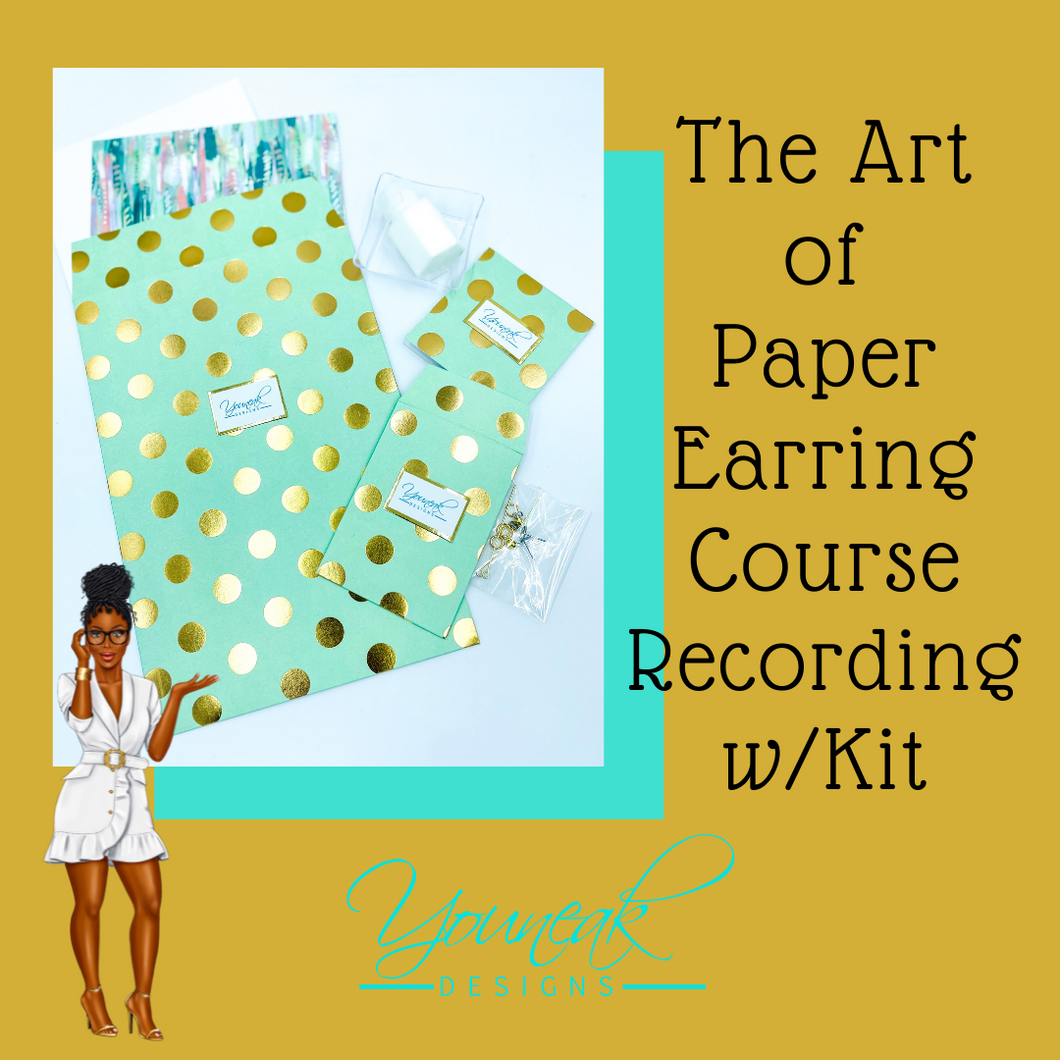 Rock Paper Scissors Vol. 3 - The Art of Paper Earrings Course RECORDING