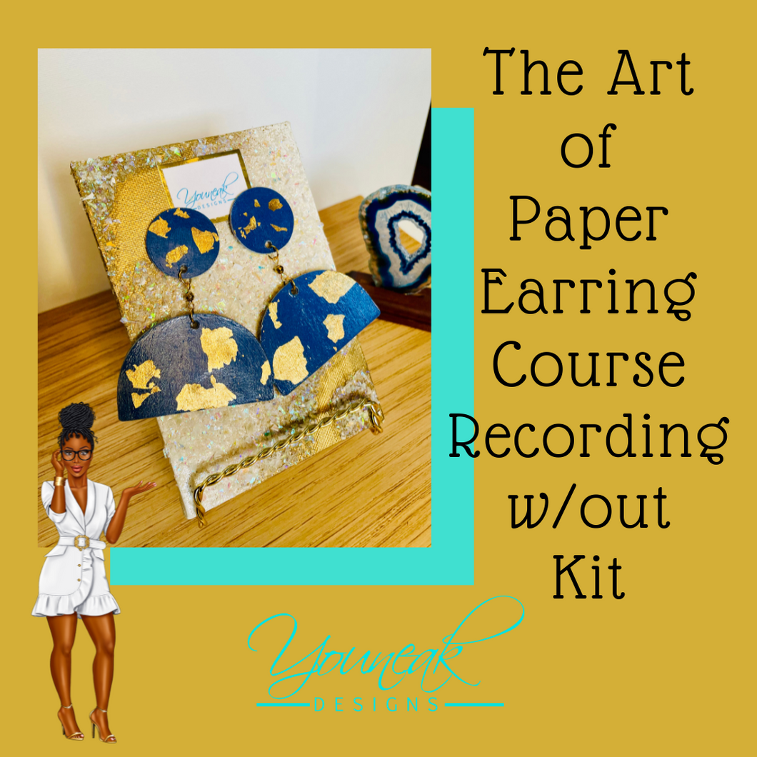 Rock Paper Scissors Vol. 3 - The Art of Paper Earrings Course RECORDING