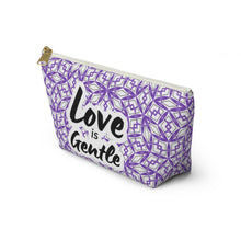Load image into Gallery viewer, Accessory Pouch w T-bottom - SPECIAL EDITION Domestic Violence Awareness

