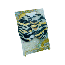 Load image into Gallery viewer, &quot;Tally&quot; - Large foiled stud earrings
