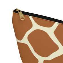 Load image into Gallery viewer, Wild Giraffe Accessory Pouch w T-bottom

