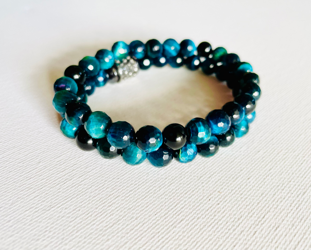 HIS Teal Tiger - bracelet set